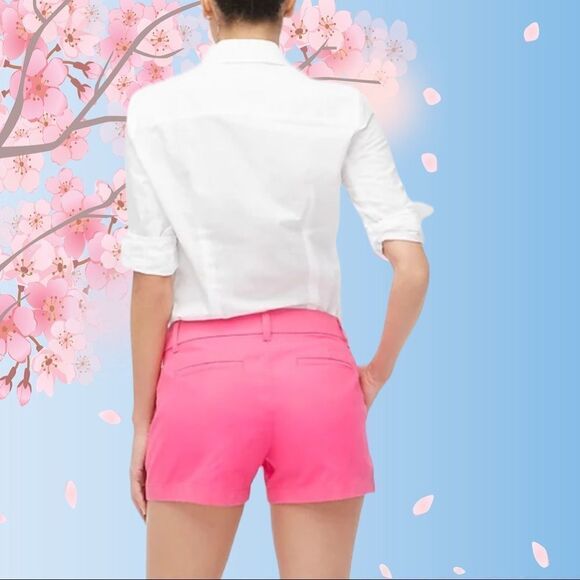 J. Crew next to new flamingo pink chino shorts - Picture 4 of 8